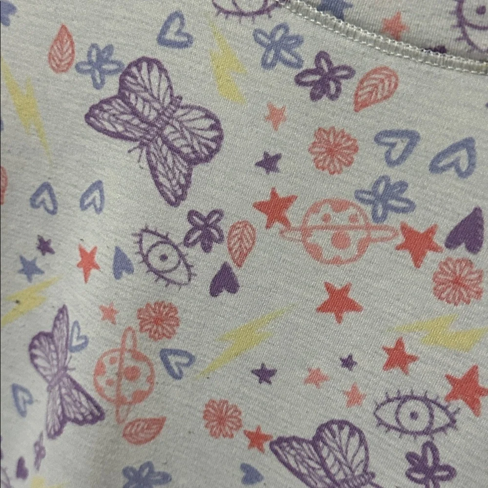 Kidtopia Multicolor Doodle Print Shirt, Sz Large